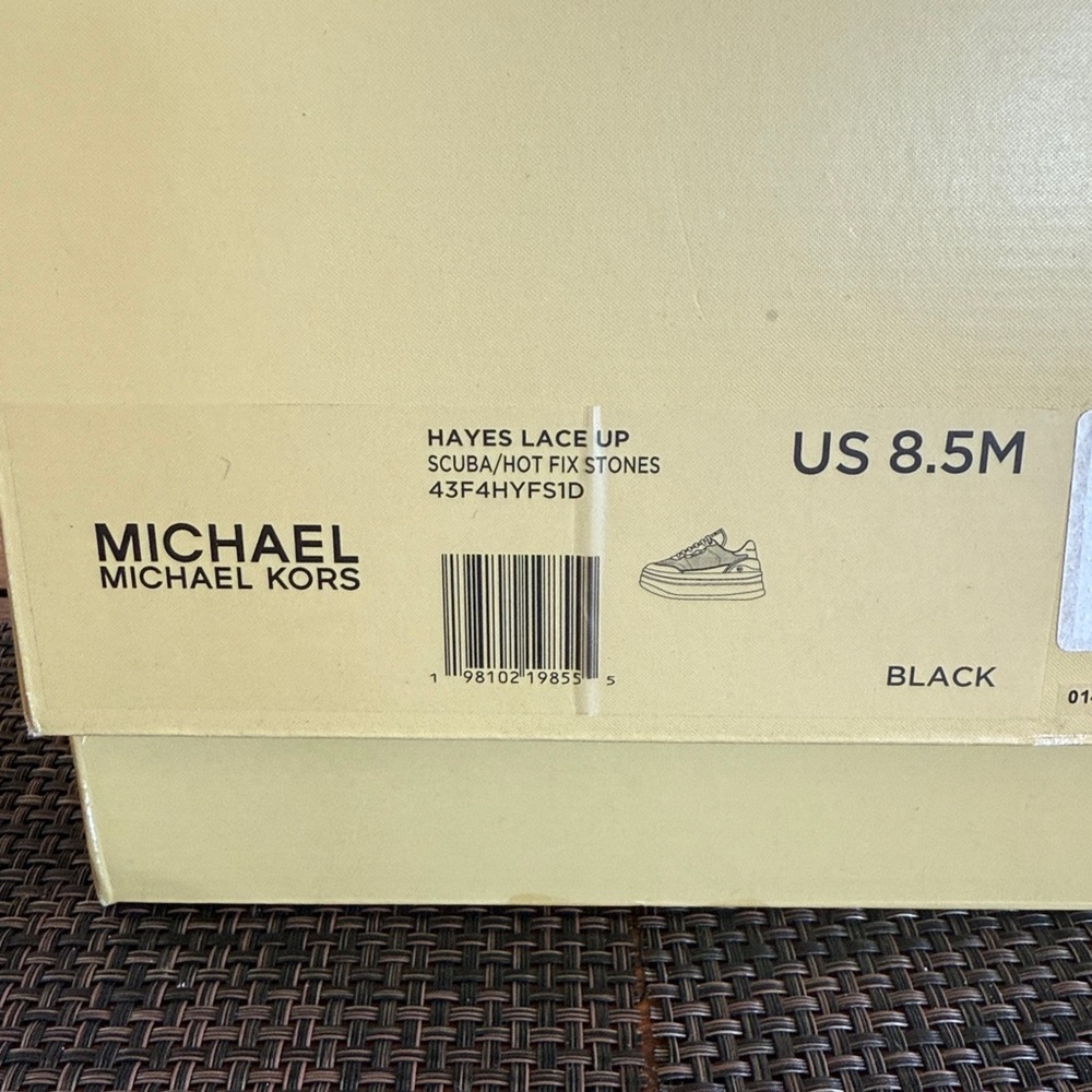 ⚜️MICHAEL KORS WOMEN’S HAYES EMBELLISHED PLATFORM SNEAKERS NEW IN BOX Size 8.5⚜️ - Picture 15 of 15